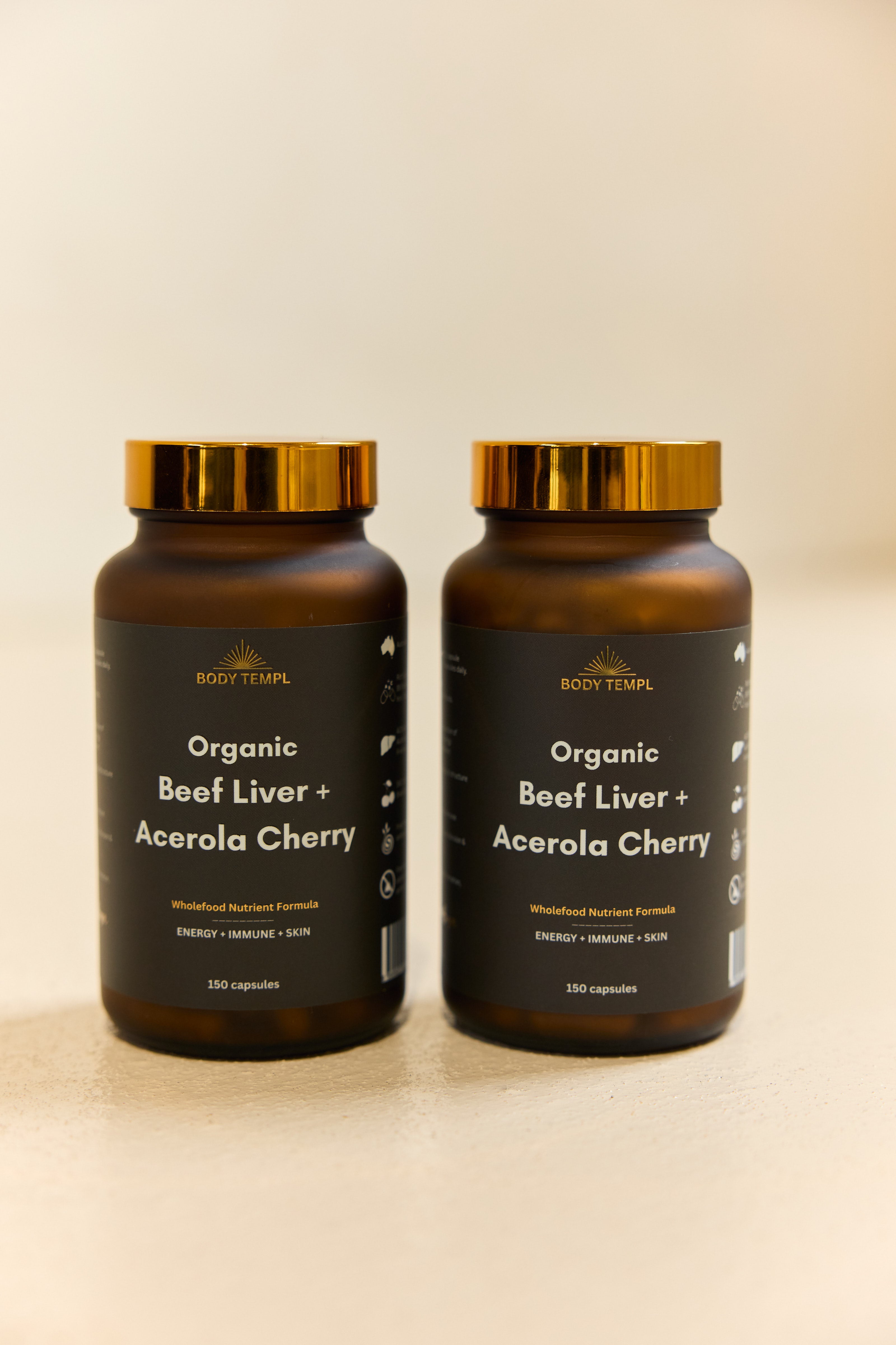 Organic beef liver + Organic Acerola Cherry 2x Bundle