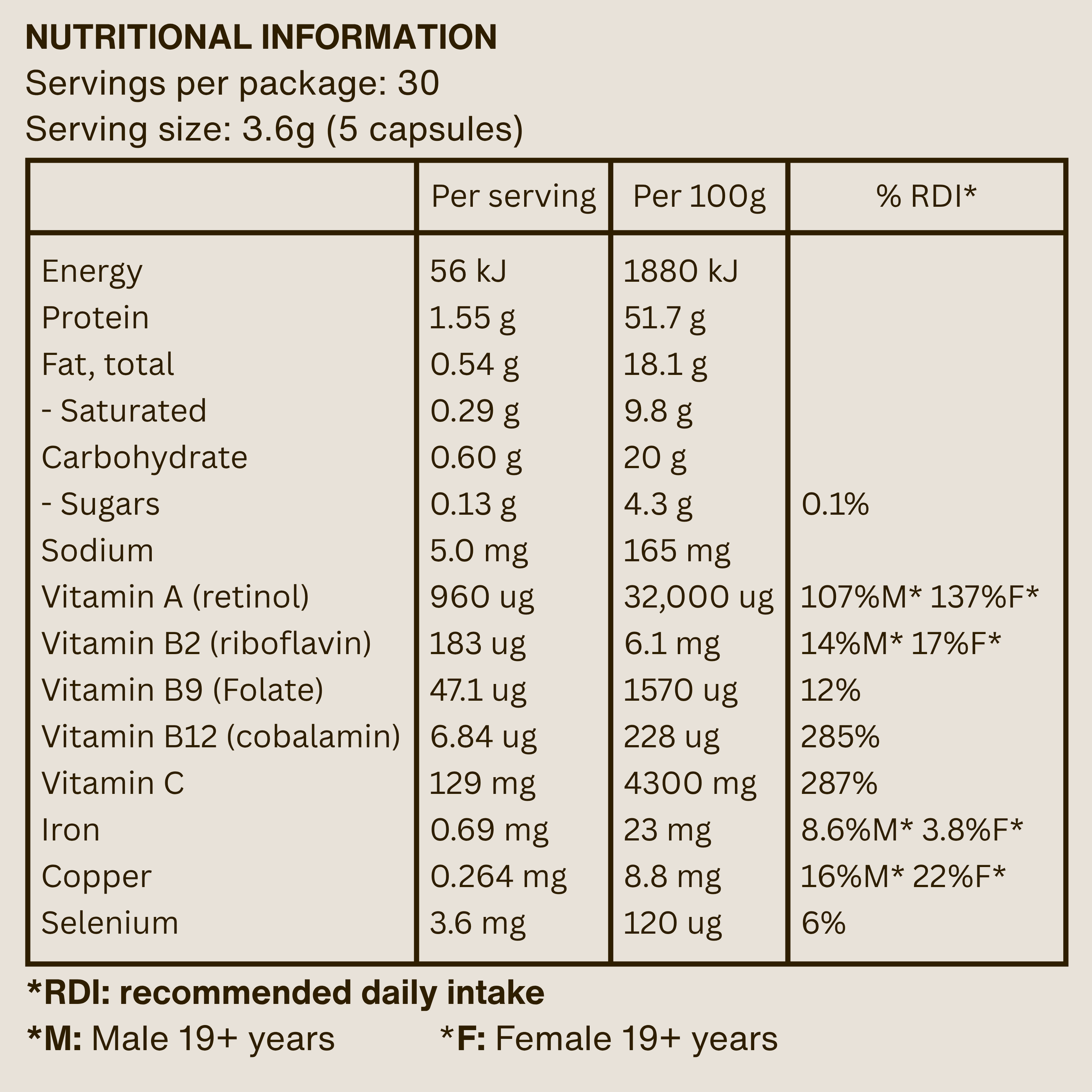 (COPY) Organic Beef Liver & Acerola Cherry Whole food Supplement