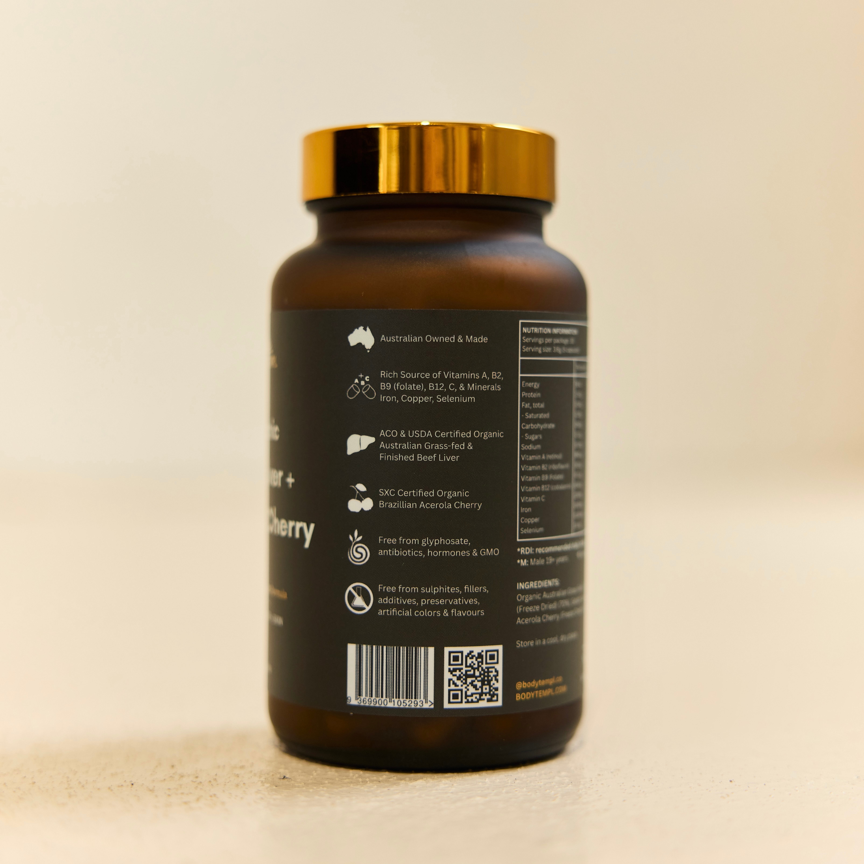 (COPY) Organic Beef Liver & Acerola Cherry Whole food Supplement